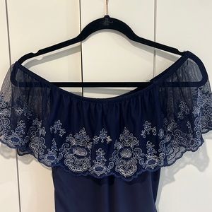 lace ruffle bodysuit